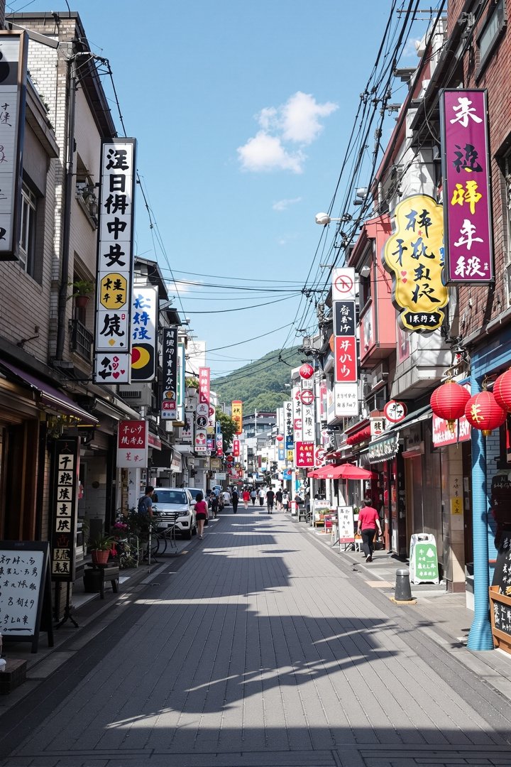 电影《溪畔人家》海报，清晨溪边石桥与农家小院的田园景象